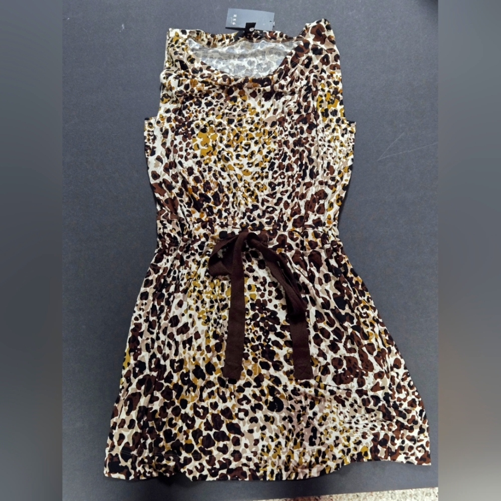 Mango Leopard Print Dress